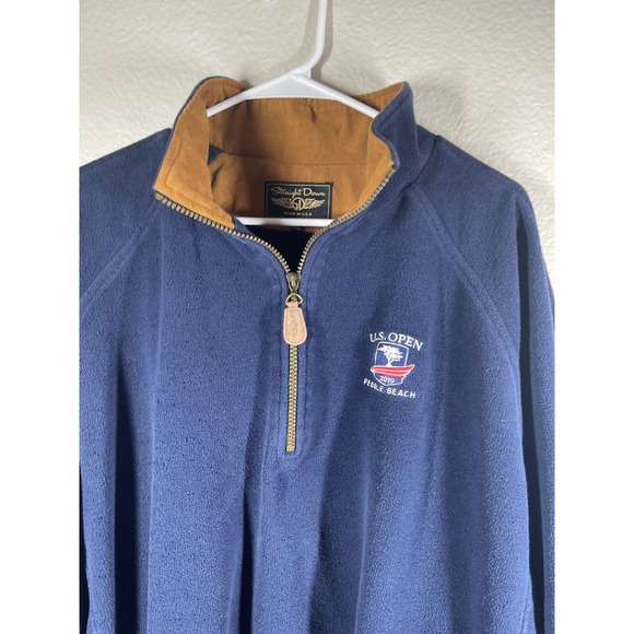 Straight Down XXL U.S. Open Pebble Beach 2019 Golf Pullover Fleece Sweater EUC - Picture 1 of 8
